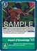 Impact of Knowledge (#BT15-095 U) (Exceed Apocalypse) Near Mint