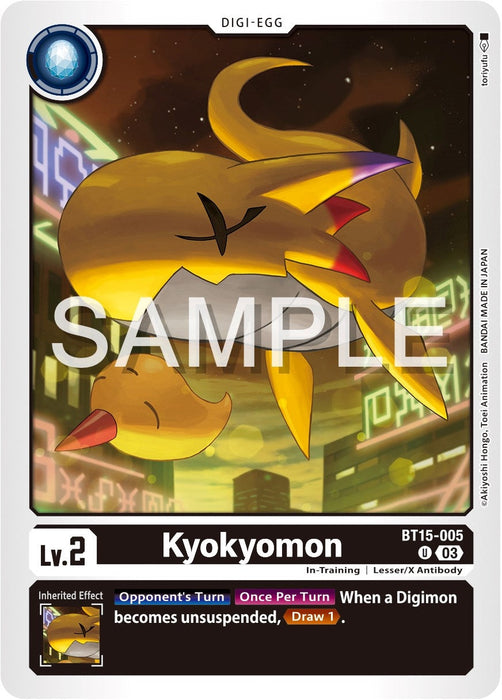 Image for Kyokyomon (BT15-005 U) - Digimon Card Game