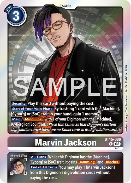 Image for Marvin Jackson (BT15-086 R) - Digimon Card Game