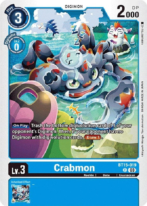 Crabmon (#BT15-019 C) (Exceed Apocalypse) Near Mint