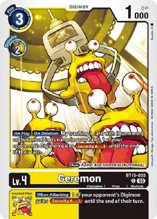 Geremon (#BT15-035 C) (Exceed Apocalypse) Near Mint