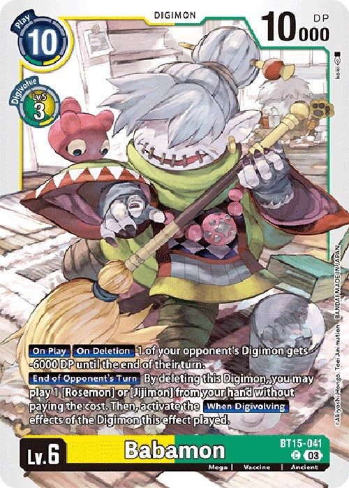Image for Babamon (BT15-041 C) - Digimon Card Game