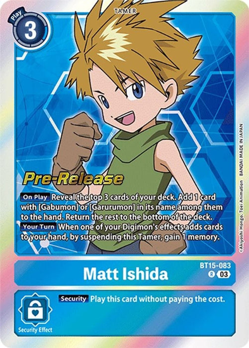 Matt Ishida (#BT15-083 R) (Exceed Apocalypse Pre-Release Cards) Near Mint Foil