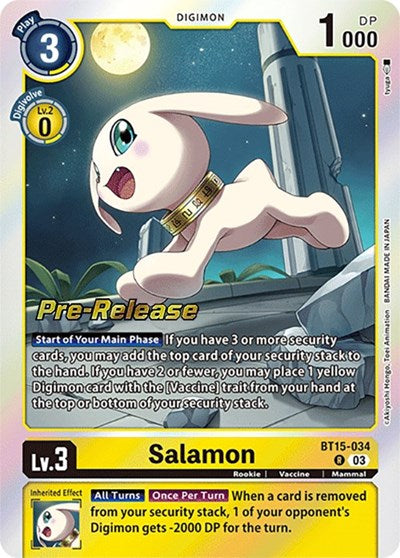 Salamon (#BT15-034 R) (Exceed Apocalypse Pre-Release Cards)
