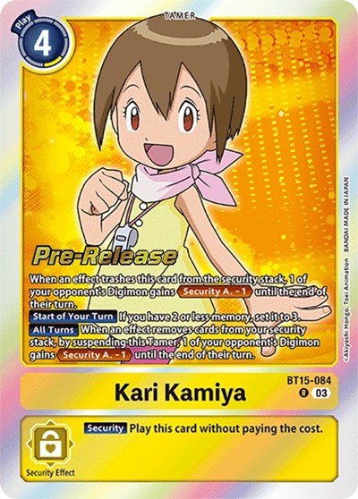 Kari Kamiya (#BT15-084 R) (Exceed Apocalypse Pre-Release Cards)