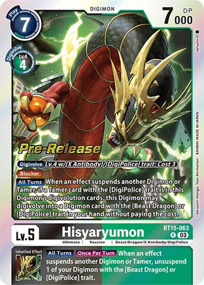 Hisyaryumon (#BT15-063 R) (Exceed Apocalypse Pre-Release Cards)
