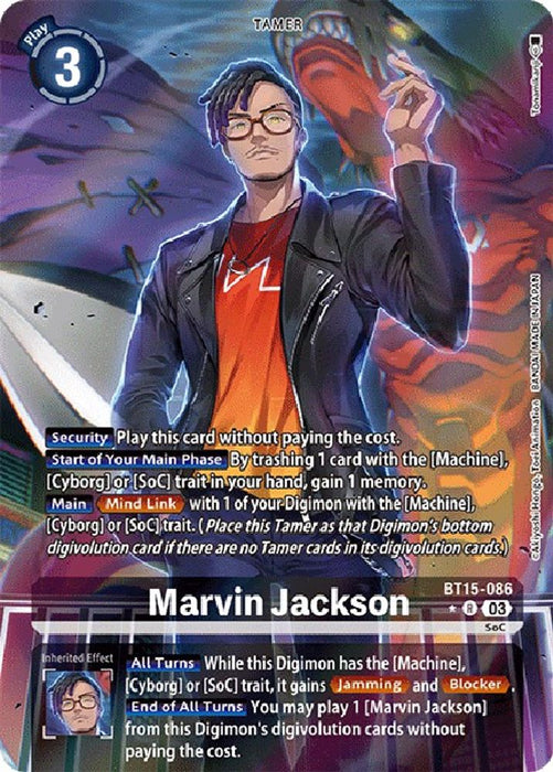 Marvin Jackson (Alternate Art) (#BT15-086 R) (Exceed Apocalypse) Near Mint Foil