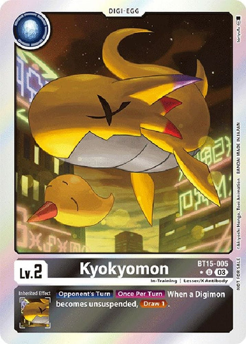 Kyokyomon (Exceed Apocalypse Box Promotion Pack) (#BT15-005 U) (Exceed Apocalypse) Near Mint Foil