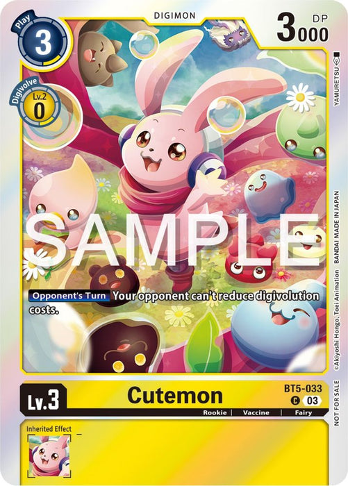 Cutemon (Winner Pack -Exceed Apocalypse-) (#BT5-033 C) (Battle of Omni) Near Mint Foil