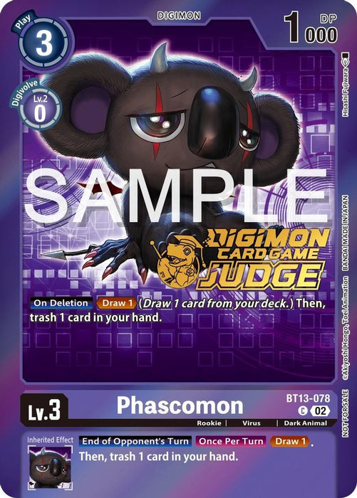 Phascomon (Judge Pack 5) (#BT13-078 C) (Versus Royal Knights) Near Mint Foil