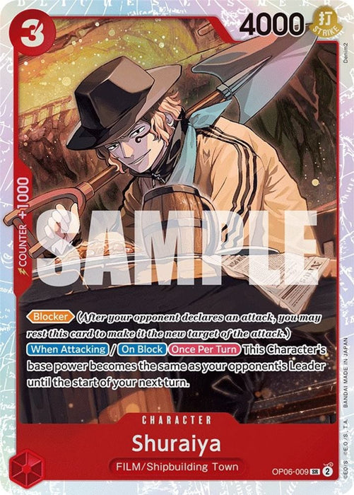 Shuraiya (#OP06-009) (Wings of the Captain) Near Mint Foil