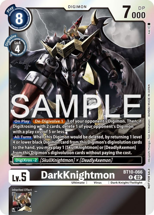 DarkKnightmon (Event Pack 6) (#BT10-066 R) (Xros Encounter) Near Mint Foil