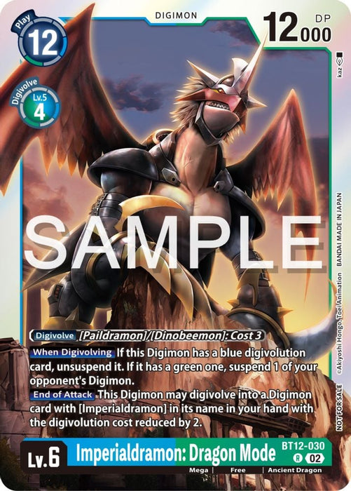 Imperialdramon: Dragon Mode (Event Pack 6) (#BT12-030 R) (Across Time)