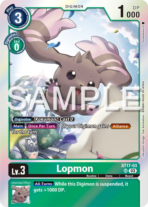 Image for Lopmon (ST17-03 SR) - Digimon Card Game