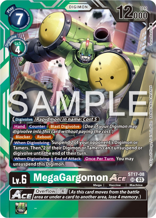 Image for MegaGargomon ACE (ST17-08 SR) - Digimon Card Game