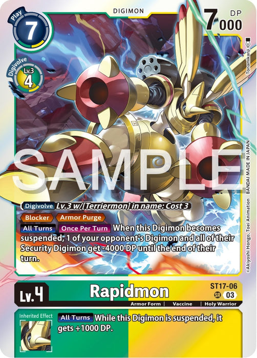 Image for Rapidmon - ST17-06 (ST17-06 SR) - Digimon Card Game