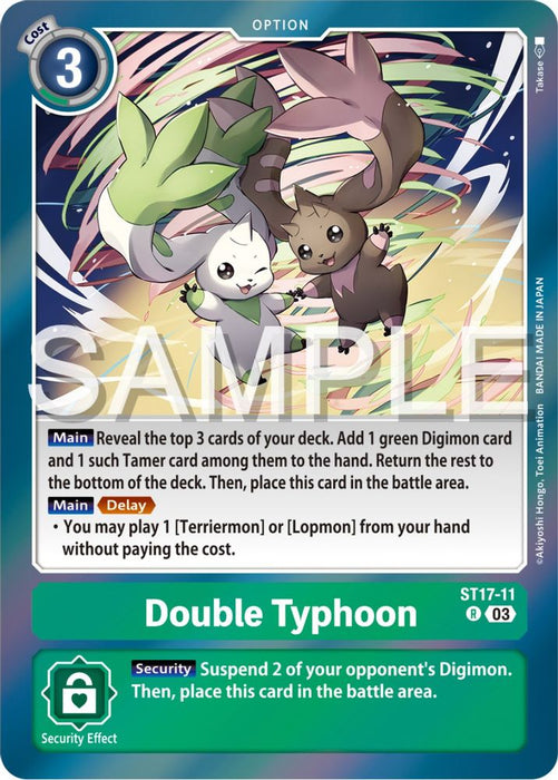 Double Typhoon (#ST17-11 R) (Starter Deck 17: Double Typhoon Advanced Deck Set) Near Mint Foil