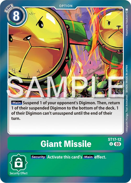 Giant Missile (#ST17-12 U) (Starter Deck 17: Double Typhoon Advanced Deck Set) Near Mint Foil