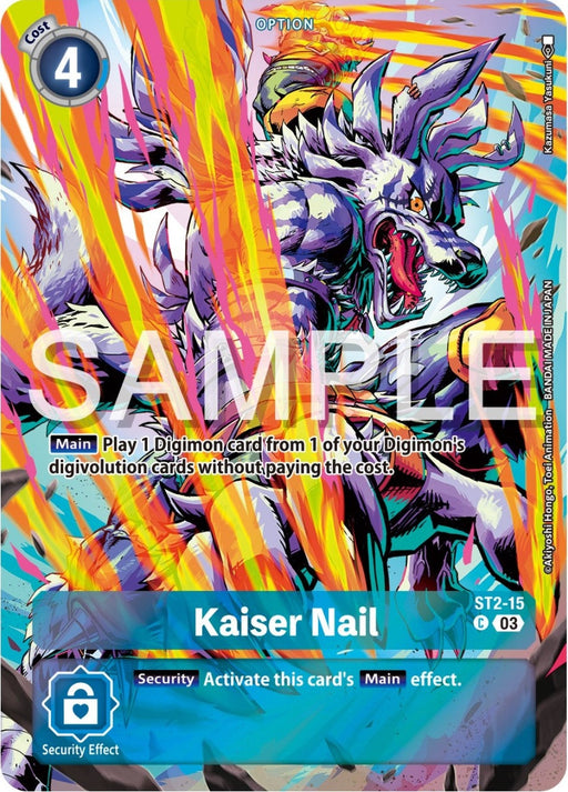 Image for Kaiser Nail (Bonus Pack) (ST2-15 C) - Digimon Card Game