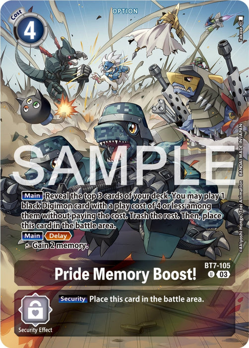 Image for Pride Memory Boost! (Bonus Pack) (BT7-105 U) - Digimon Card Game