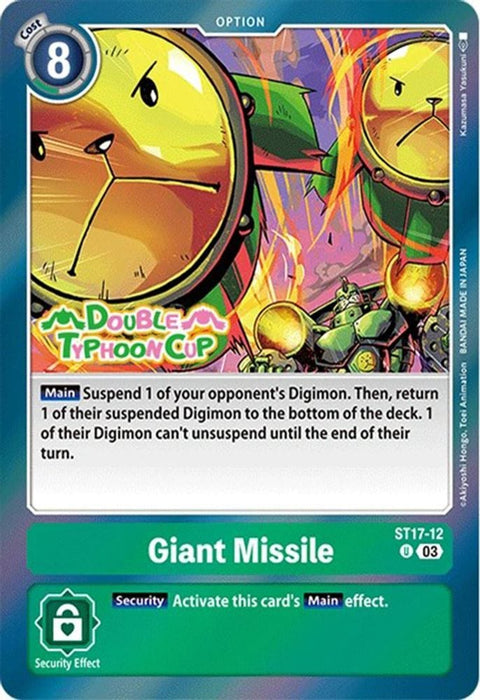 Giant Missile (#ST17-12 U) (Starter Deck 17: Double Typhoon Advanced Deck Set Pre-Release Cards) Near Mint Foil