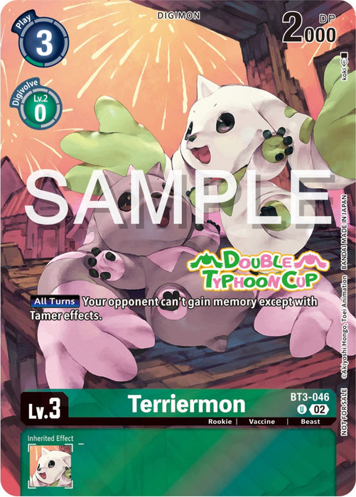Image for Terriermon (Double Typhoon Cup) (BT3-046 U) - Digimon Card Game