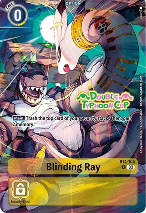 Blinding Ray (Bonus Pack) (#BT4-104 R) (Starter Deck 17: Double Typhoon Advanced Deck Set Pre-Release Cards) Near Mint Foil