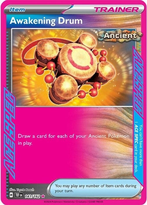 Awakening Drum (#141/162) (SV05: Temporal Forces) Near Mint Holofoil