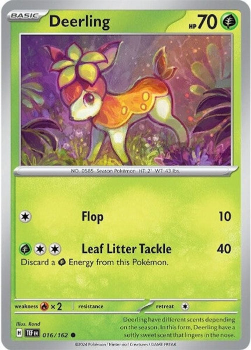 Deerling - 016/162 (#016/162) (SV05: Temporal Forces) Near Mint Reverse Holofoil