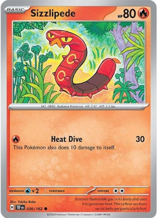 Sizzlipede (#036/162) (SV05: Temporal Forces) Near Mint