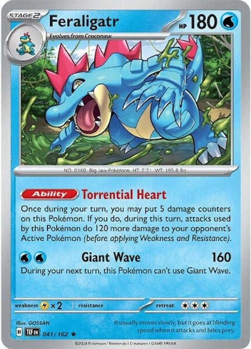 Feraligatr (#041/162) (SV05: Temporal Forces) Near Mint Holofoil