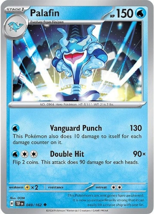 Palafin (#049/162) (SV05: Temporal Forces) Near Mint Reverse Holofoil