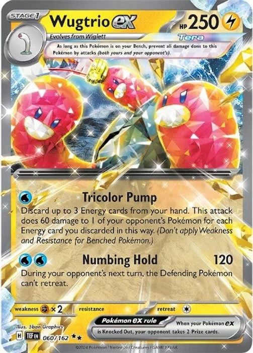 Wugtrio ex - 060/162 (#060/162) (SV05: Temporal Forces) Near Mint Holofoil