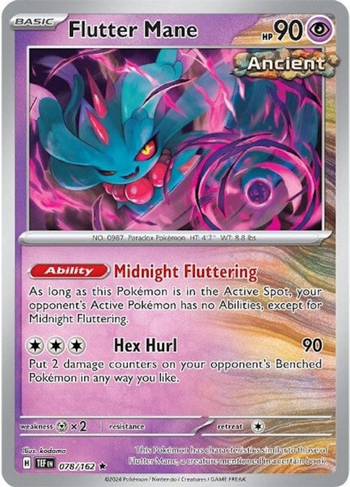 Flutter Mane (#078/162) (SV05: Temporal Forces) Near Mint Holofoil