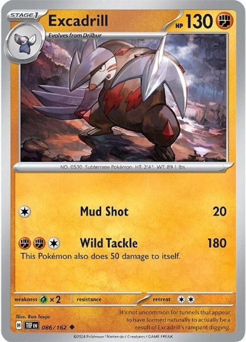 Excadrill - 086/162 (#086/162) (SV05: Temporal Forces) Near Mint Reverse Holofoil