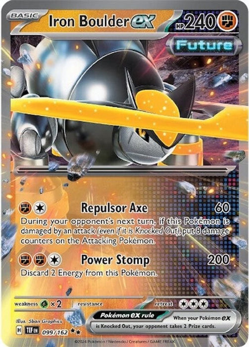 Iron Boulder ex - 099/162 (#099/162) (SV05: Temporal Forces) Near Mint Holofoil