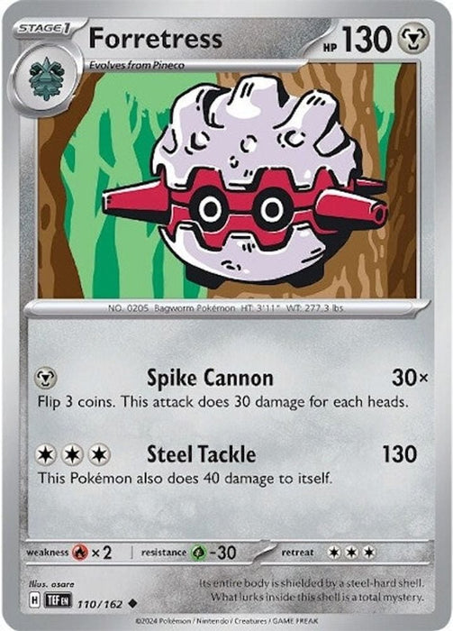 Forretress (#110/162) (SV05: Temporal Forces) Near Mint Reverse Holofoil