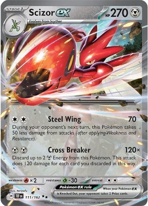 Scizor ex - 111/162 (#111/162) (SV05: Temporal Forces) Near Mint Holofoil