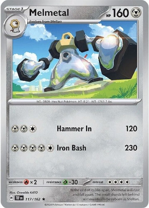 Melmetal (#117/162) (SV05: Temporal Forces) Near Mint Holofoil