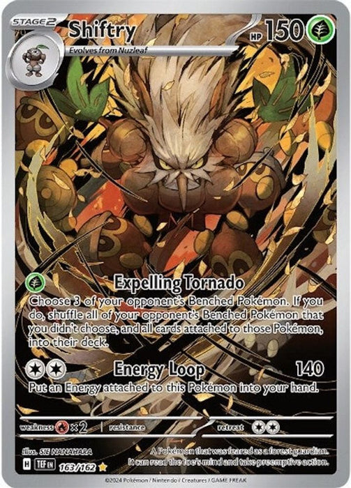 Shiftry - 163/162 (#163/162) (SV05: Temporal Forces) Near Mint Holofoil
