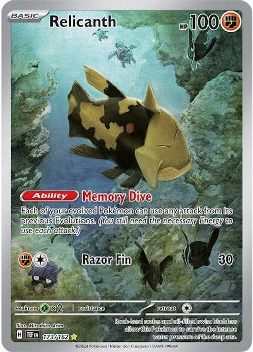 Relicanth - 173/162 (#173/162) (SV05: Temporal Forces) Near Mint Holofoil