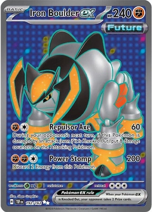 Iron Boulder ex - 192/162 (#192/162) (SV05: Temporal Forces) Near Mint Holofoil