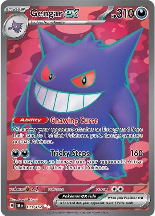 Gengar ex - 193/162 (#193/162) (SV05: Temporal Forces) Lightly Played Holofoil