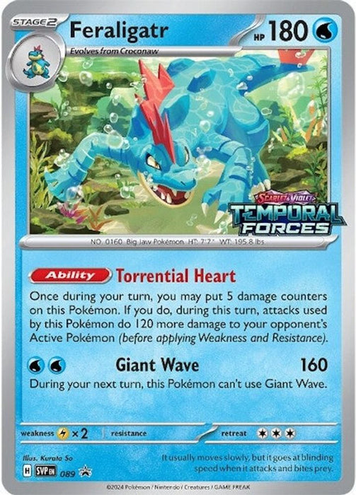 Feraligatr - 089 (Prerelease) (#089) (SV: Scarlet & Violet Promo Cards) Near Mint Holofoil