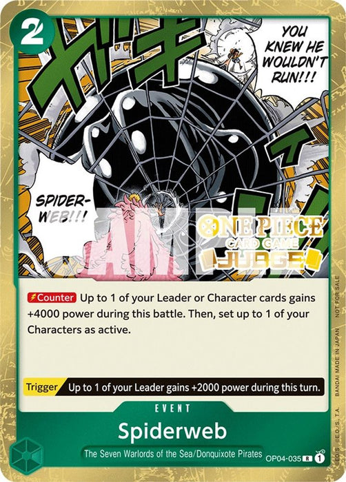 Spiderweb (Judge Pack Vol. 3) (#OP04-035) (One Piece Promotion Cards) Near Mint Foil