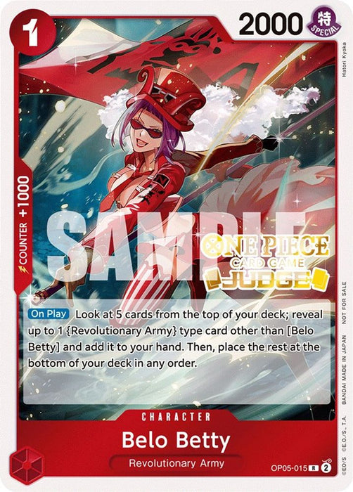 Belo Betty (Judge Pack Vol. 3) (#OP05-015) (One Piece Promotion Cards) Near Mint Foil