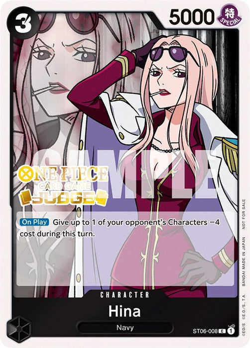 Hina (Judge Pack Vol. 3) (#ST06-008) (One Piece Promotion Cards) Near Mint Foil