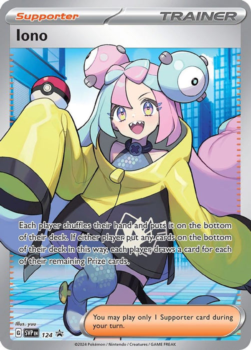 Iono - 124 (#124) (SV: Scarlet & Violet Promo Cards) Near Mint Holofoil