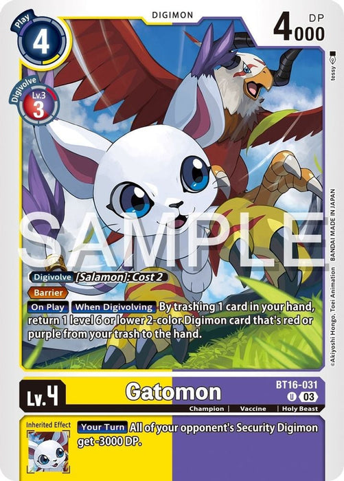 Gatomon (#BT16-031 U) (Beginning Observer) Near Mint