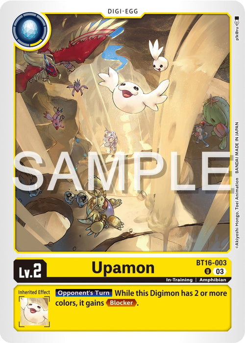 Image for Upamon (BT16-003 U) - Digimon Card Game